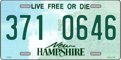 NH license plate 3710646