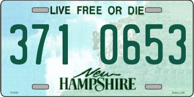 NH license plate 3710653