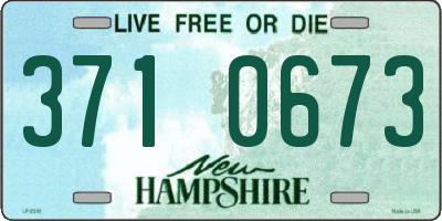 NH license plate 3710673