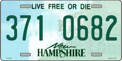 NH license plate 3710682