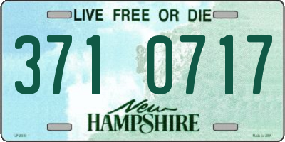 NH license plate 3710717