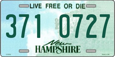 NH license plate 3710727