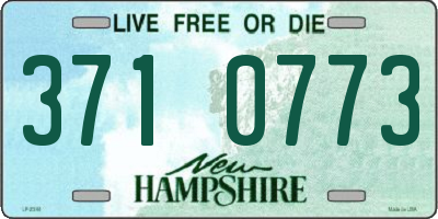 NH license plate 3710773