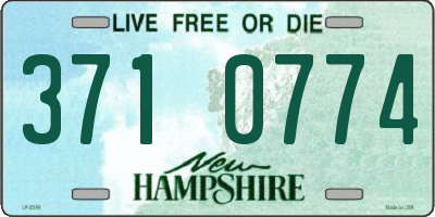 NH license plate 3710774