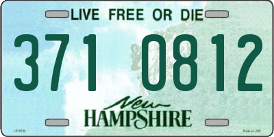 NH license plate 3710812