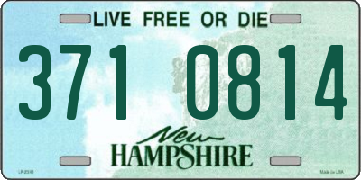 NH license plate 3710814