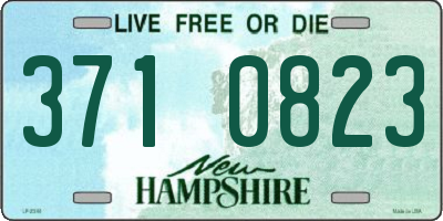 NH license plate 3710823