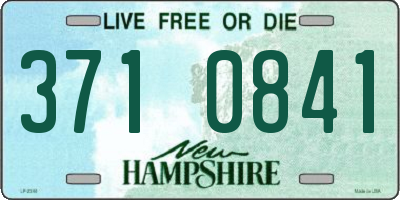 NH license plate 3710841