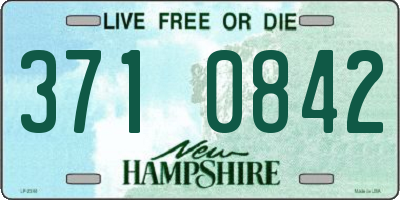 NH license plate 3710842