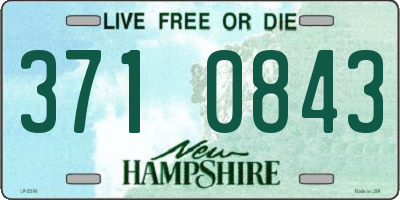 NH license plate 3710843