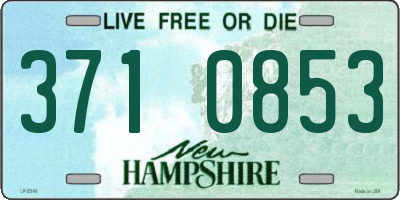 NH license plate 3710853