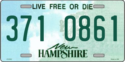 NH license plate 3710861
