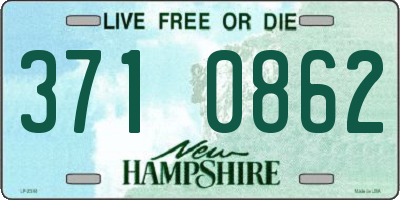 NH license plate 3710862