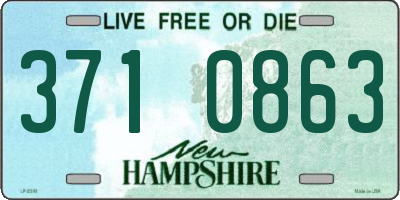 NH license plate 3710863