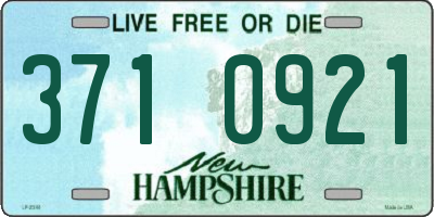 NH license plate 3710921