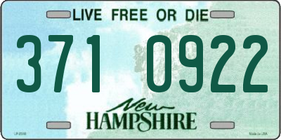 NH license plate 3710922