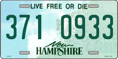 NH license plate 3710933