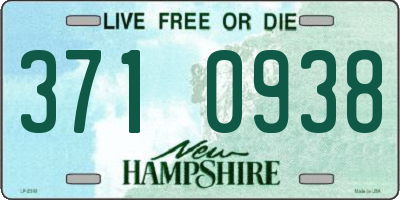 NH license plate 3710938