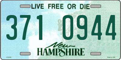 NH license plate 3710944