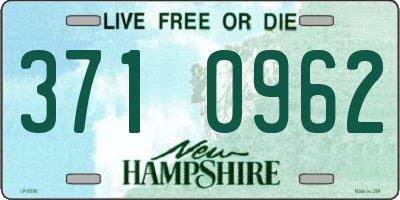 NH license plate 3710962