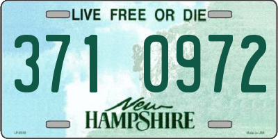 NH license plate 3710972