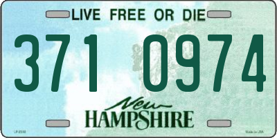 NH license plate 3710974