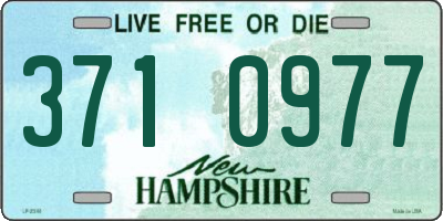 NH license plate 3710977