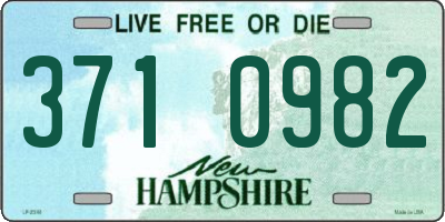 NH license plate 3710982