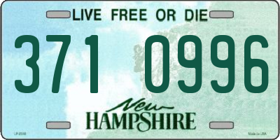NH license plate 3710996