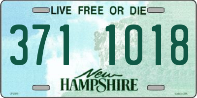 NH license plate 3711018