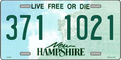 NH license plate 3711021