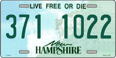 NH license plate 3711022