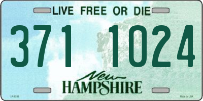 NH license plate 3711024