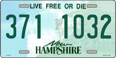 NH license plate 3711032