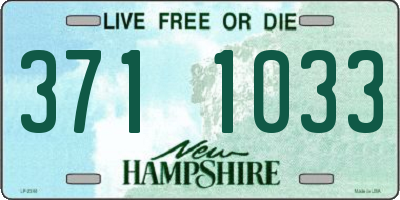 NH license plate 3711033