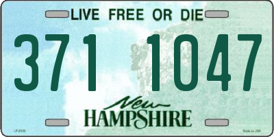 NH license plate 3711047