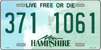 NH license plate 3711061