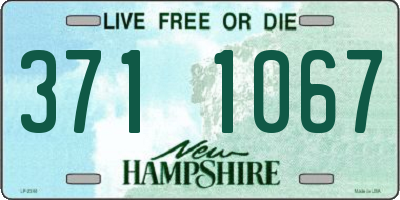 NH license plate 3711067
