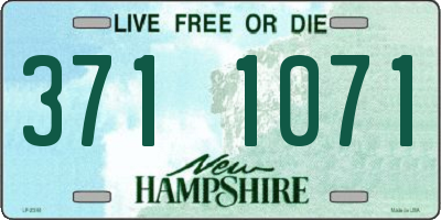 NH license plate 3711071
