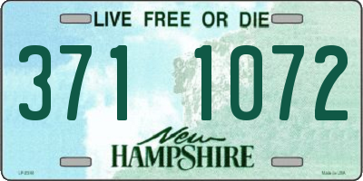 NH license plate 3711072