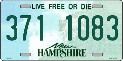 NH license plate 3711083