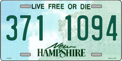 NH license plate 3711094