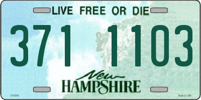 NH license plate 3711103