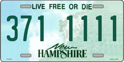 NH license plate 3711111