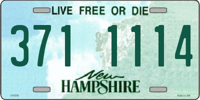 NH license plate 3711114