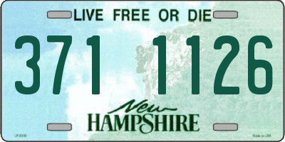 NH license plate 3711126