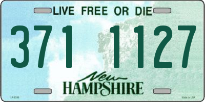 NH license plate 3711127