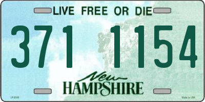 NH license plate 3711154