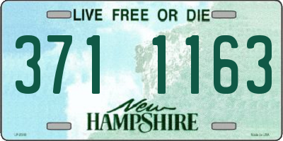 NH license plate 3711163