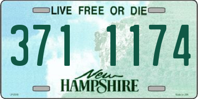 NH license plate 3711174